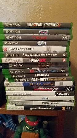 Xbox one and xbox 360 games