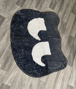 Cute Cat  Rug/ Black Rug/ Cat Rug /Kid Rug/ Creative Rug 