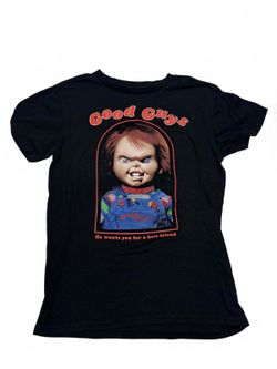 Chucky Good Guys Shirt Child's Play Horror Movie Graphic Tee Black Large