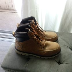 Men's Sz 12 Steel Toe Slip Resistant Boots