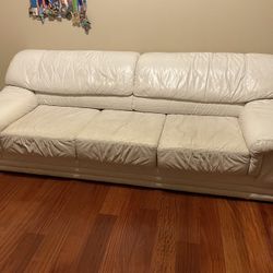 White Leather Couch
