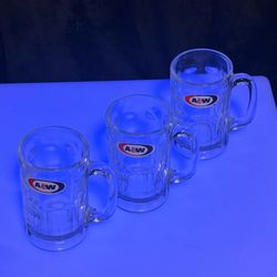 Vintage A&W Glass Mugs
