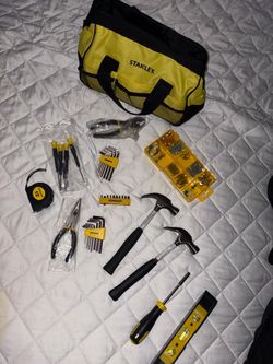 Stanley Tool Bag + Tool Set – Hammers, Hex Keys, Screwdrivers & More