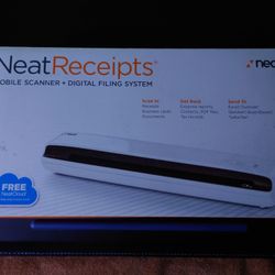 Neat Receipts Mobile Scanner + Digital Filing System NM-1000