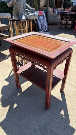 Mid Century solid wood side table