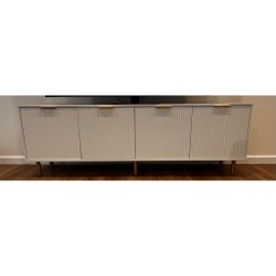 White TV Stand 