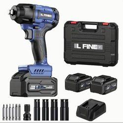 (NEW) Cordless Impact Wrench 1/2 405Ft-lbs 
