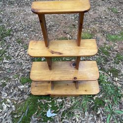 Vintage Wooden Wall Shelf 