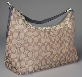 COACH signature canvas handbag