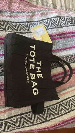 Marc Jacobs “The Tote Bag” Mini Canvas Tote – Black