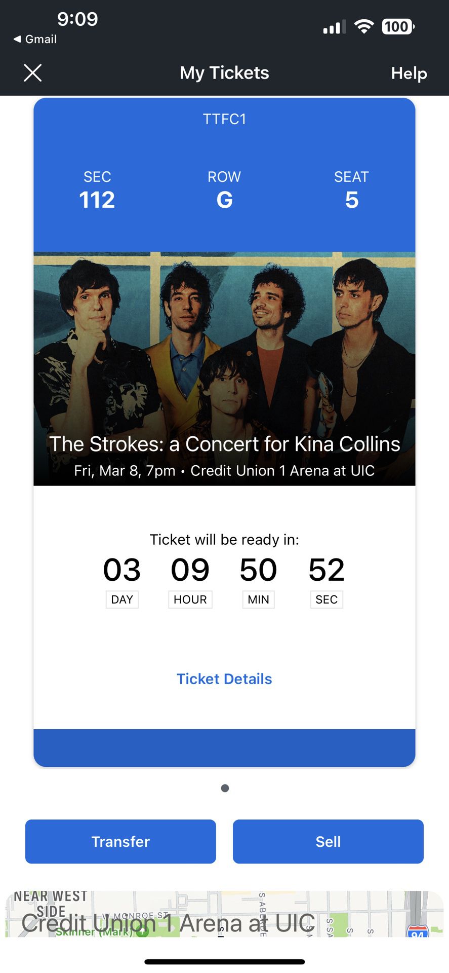 The Strokes Cincert Ticket March 8th