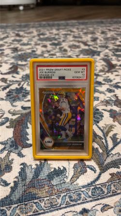 Joe Burrow 2021 orange ice Prizm Draft Picks