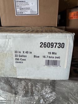 33 gal Trash bags/Can liner heavy  duty 33x40 250 count