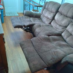 Sofa Con 2 Reclinables