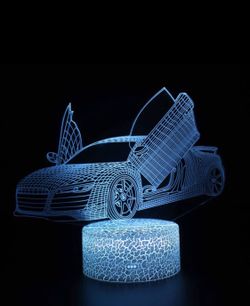 3D Night Light with remote smart touch