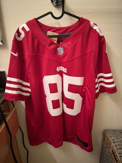 SAN FRANCISCO 49ERS GEORGE KITTLE NIKE ALTERNATE VAPOR F.U.S.E RED LIMITED PLAYER JERSEY