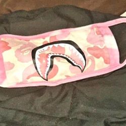 BAPE ABC Camo Shark Mask FW18 Pink