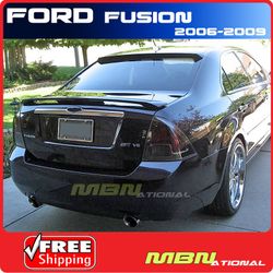 For 06-09 Ford Fusion Rear Trunk Spoiler Painted ABS T8 TUNGSTEN SILVER METALLIC