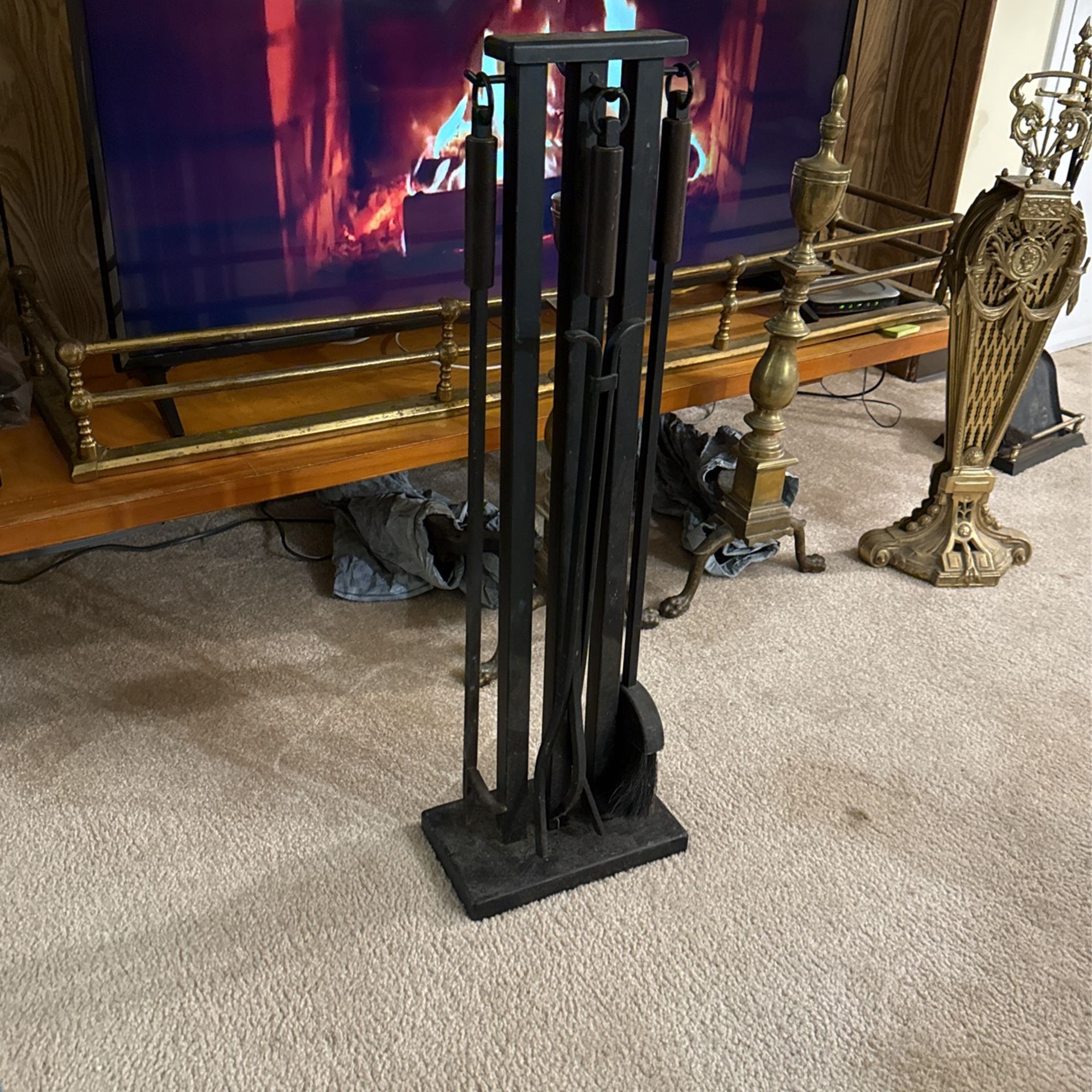 Fireplace Tools And Stand