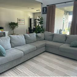 Gray Sectional Couch Sofa