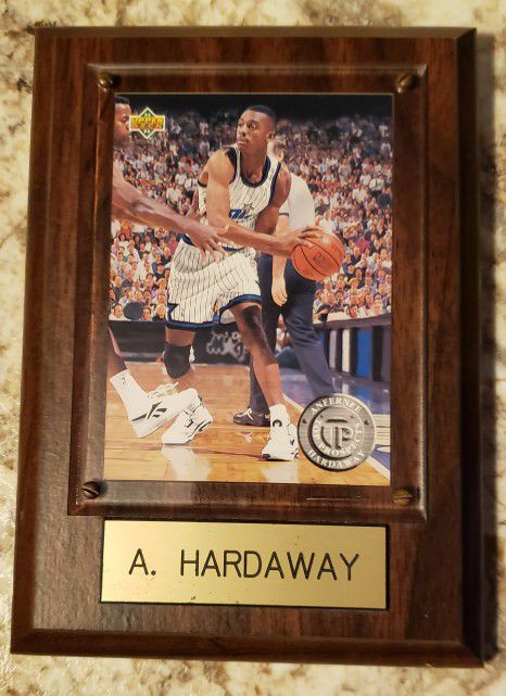 Anfernee Hardaway 1994 Upper Deck Top Prospect Basketball Card On Plaque