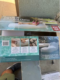 Big Joe aura drift inflatable chaise