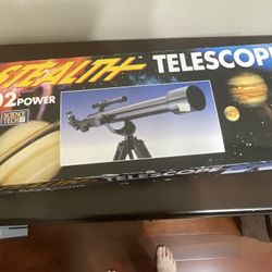 Just Reduced Science Tech Stealth Telescope 402 Power with TriPod New-in-Box. 
