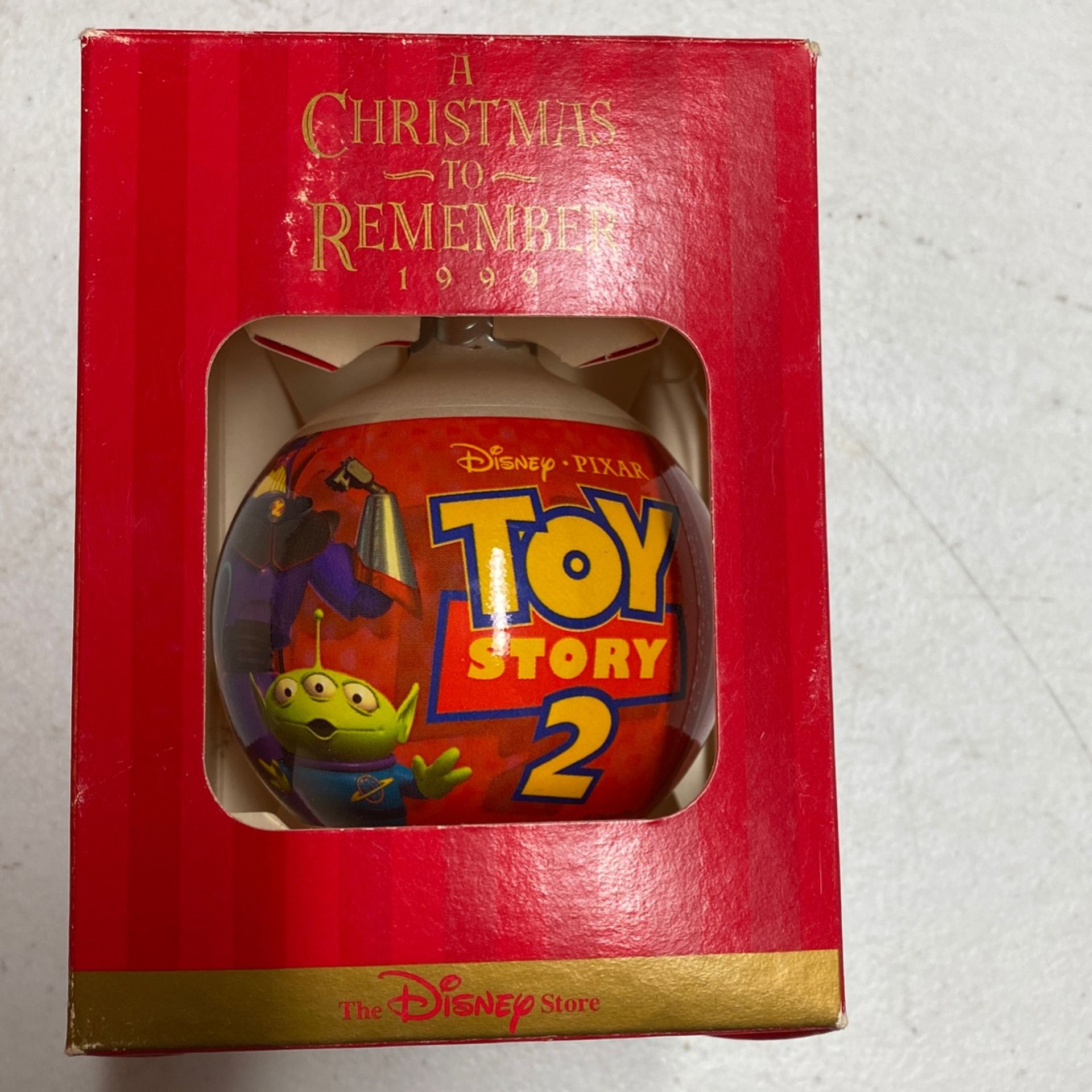 Toy story two glass bulb Christmas ornament from the Disney store you