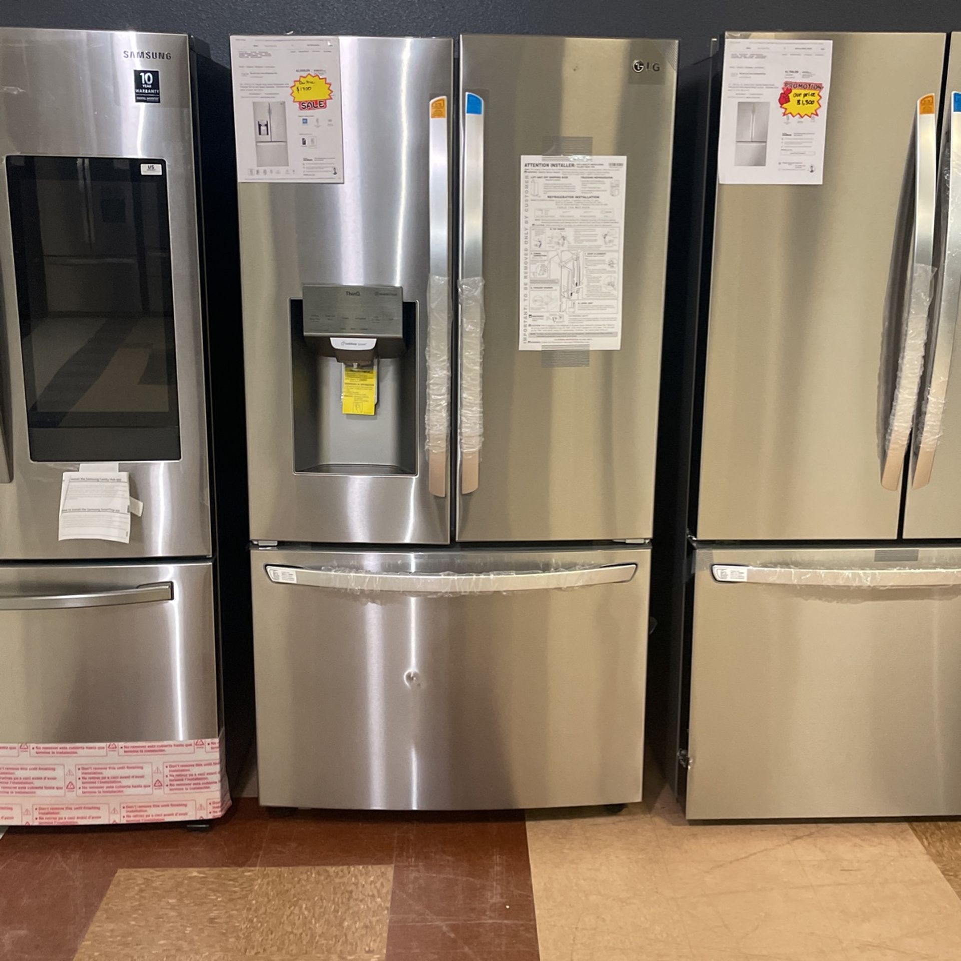 L G Stainless Steel French Door Refrigerator💸💸💸