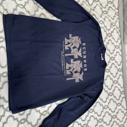 Rooan Artediseno Hand Made Ethnic Graphic Design Art Longsleeves Shirt Size L