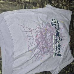 Sp5der hoodie purple size:M