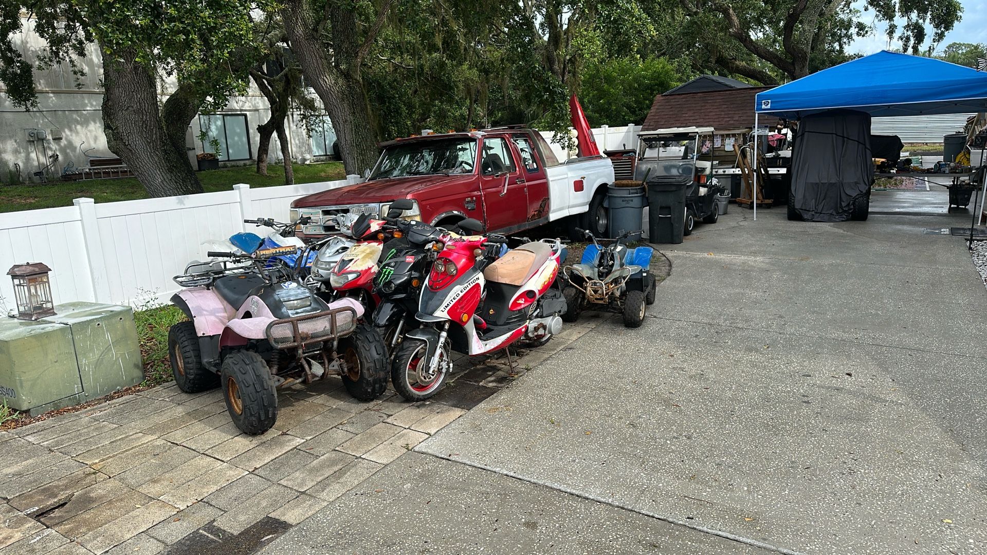Flooded scooters and four wheelers make offer