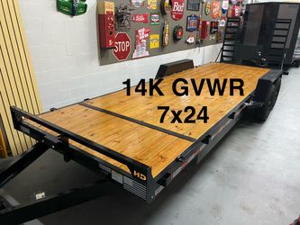 NEW 7x24 EQUIPMENT TRAILER