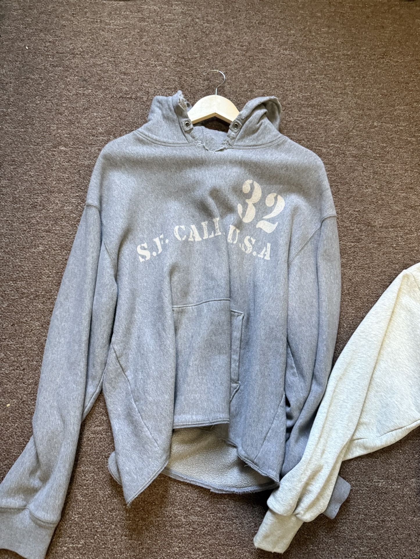gray hoodie
