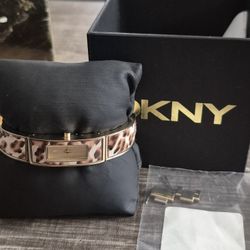 DKNY womens watch leopard 