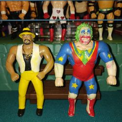 World Wrestling Federation Bend-Ems The Godfather and Doink the Clown (Vintage 1994)