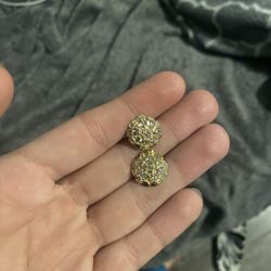 Gold Nugget Earrings