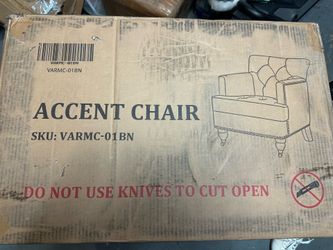 Retail $273 • Brand New Vintage Leather Accent Chair • Brown • Only $170