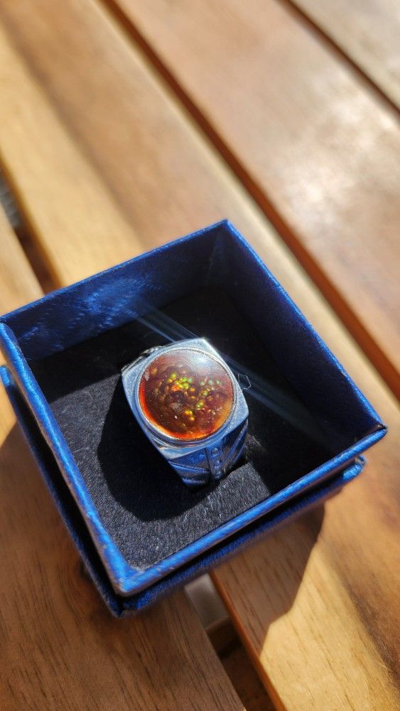 Fire Agate Ring