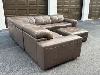 Sofa/Couch Sectional - Natuzzi - Leather - Delivery Available 🚛