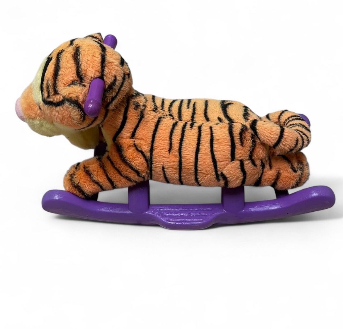 Vintage Rocking Horse Tigger Musical Disney Winnie the Pooh Toddler Plush Toy.