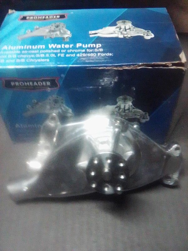 Chevy Big Block Chrome Water Aluminum Pump,