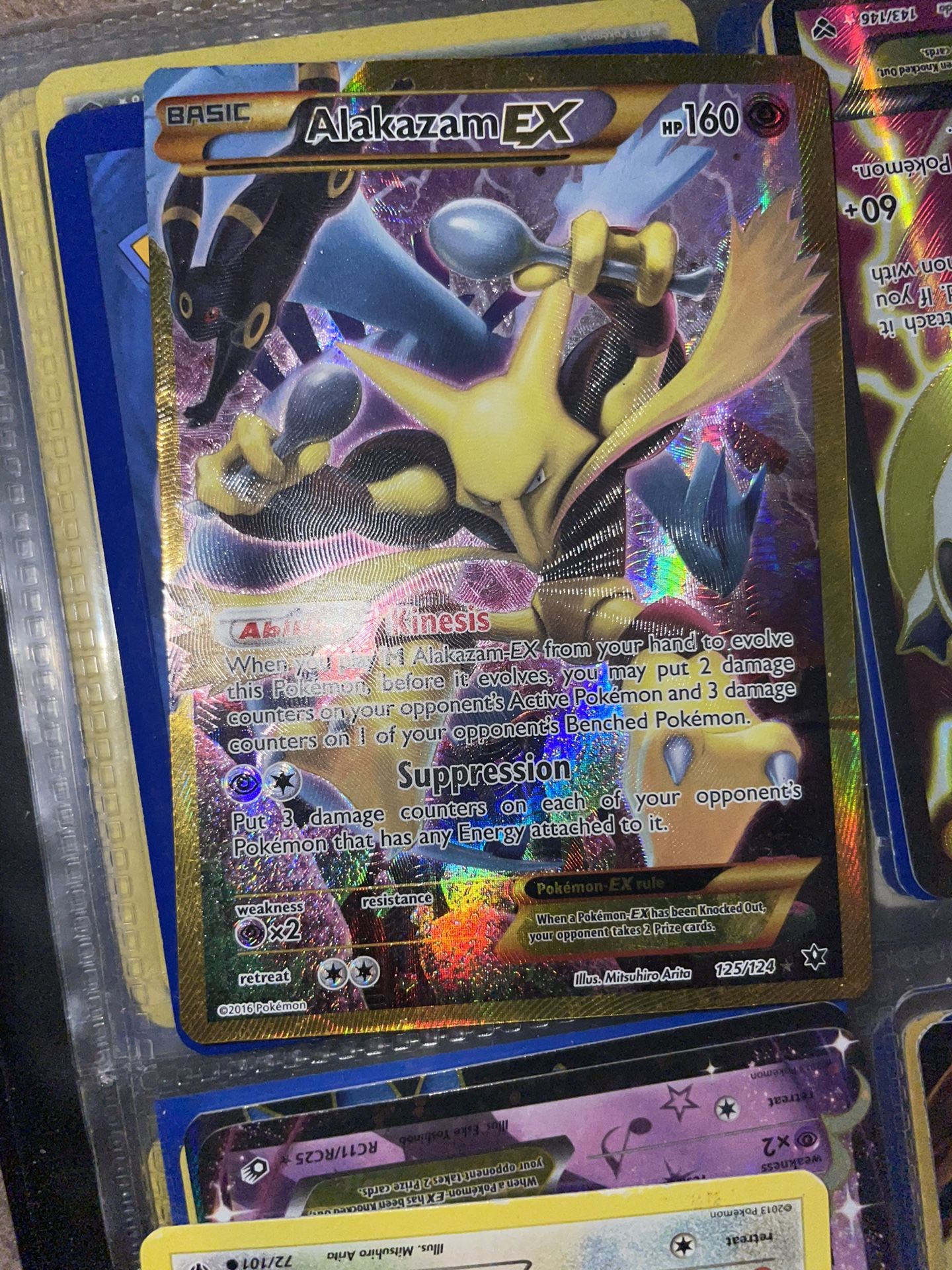 Alakazam ex Secret Rare Full art 125/124