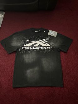 Black Hellstar Shirt with rhinestone