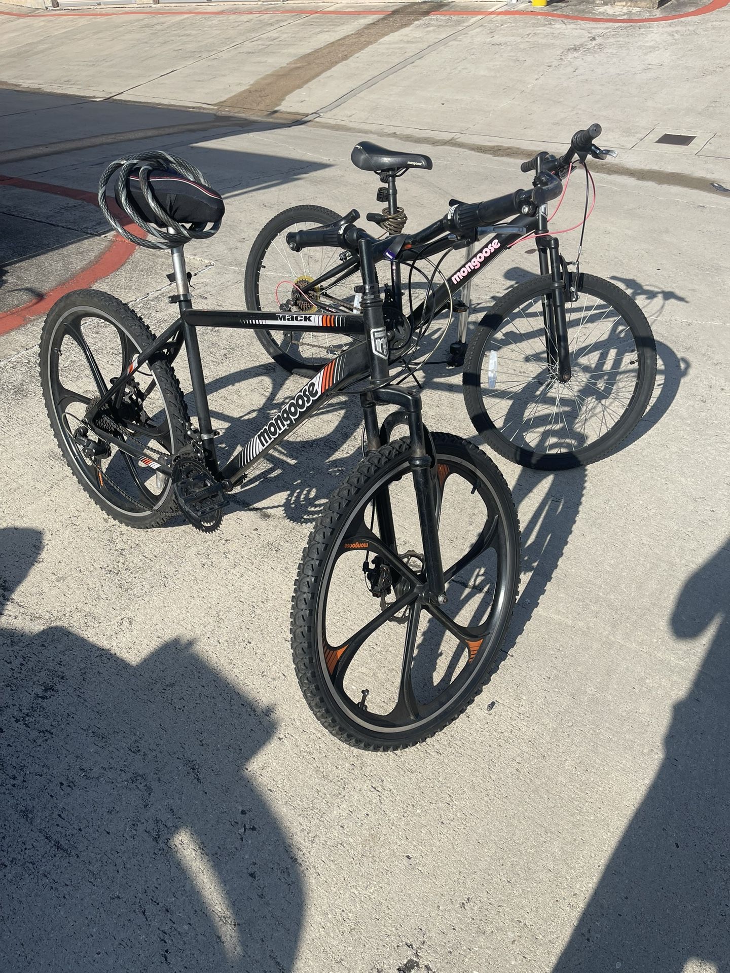 Men’s 29 Woman’s 26 MONGOOSE bikes