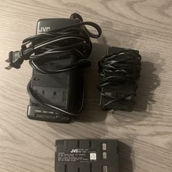 VTG, JVC AC Power Adapter AA-V11U Battery Charger, JVC Battery, Tested