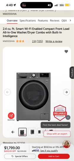 Washer/dryer combo