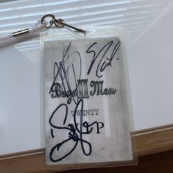 Autographed Boys To Men Backstage Pass