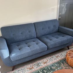 FREE Navy Mid Century Modern Style Couch