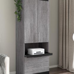 High Quality Heavy Duty 30W Tall Storage Cabinet with Doors, Drawers and Pull-Out Shelf Retail $900+